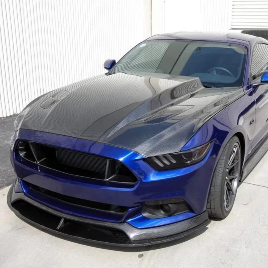 2015-2017  for Mustang Coupe 2-Door GT Style Carbon Fiber Front Bumper Grille High Performance Car Parts